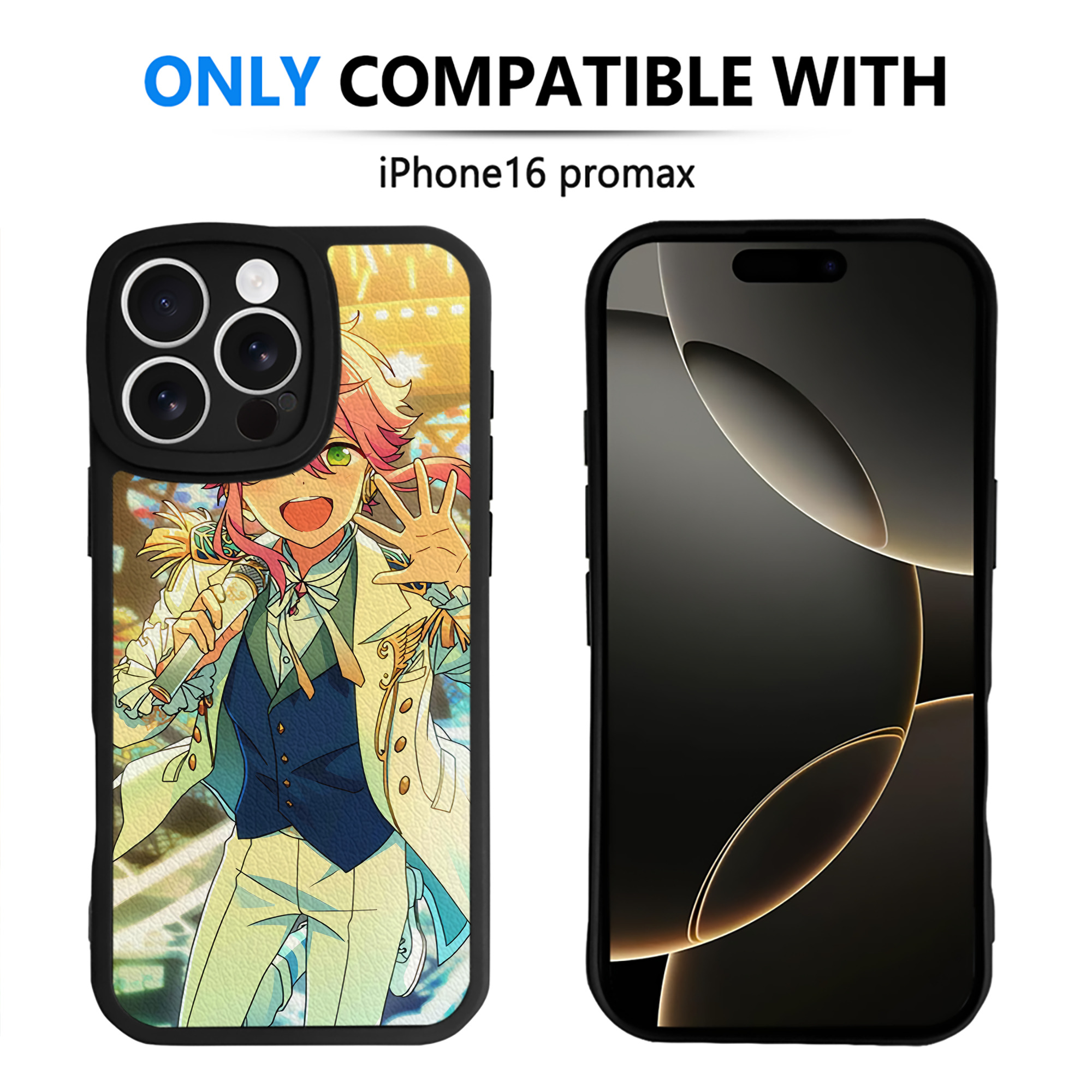 （画像用） あんさんぶるスターズ! Ensemble Stars 【iPhone 16シリーズ対応】シリコンスマホケース（レザー調） 材質：シリコン